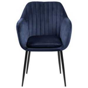 Židle S Područkami Emilia Tmavě Modrá