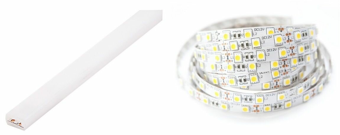 LED osvětlení polic 3x120 cm