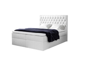 Expedo Čalouněná postel boxspring TOMIO + vrchní matrace