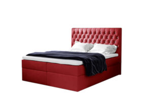 Expedo Čalouněná postel boxspring TOMIO + vrchní matrace