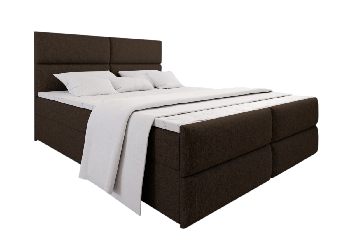 Expedo Čalouněná postel boxspring MILON + vrchní matrace