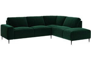 Ghado Sametová rohová pohovka Tendo 305 cm