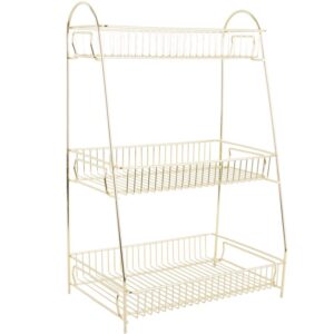 Present time Zlatý kovový kuchyňský stojan Stalios L