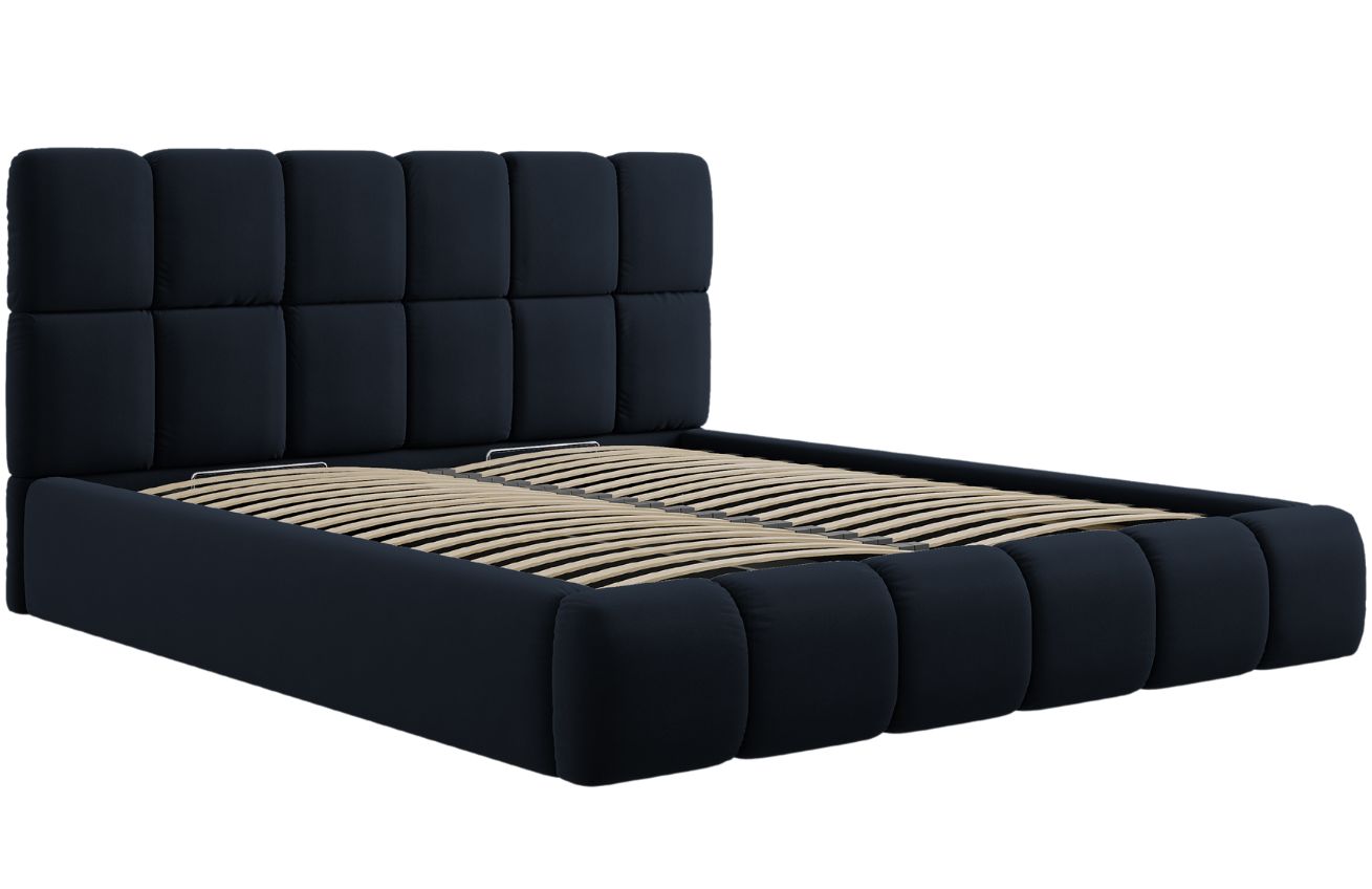 Micadoni Sametová postel Bellis 200 x 200 cm