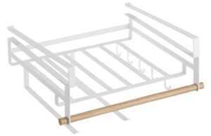 Bílý kovový závěsný kuchyňský držák Yamazaki Tosca 33