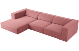 Cosmopolitan Design Sametová rohová pohovka Arendal 284 cm