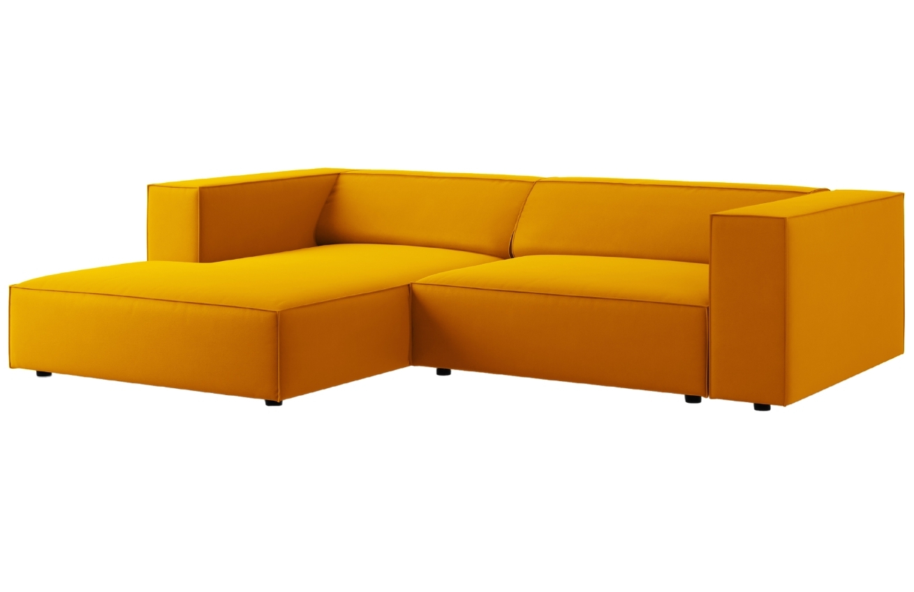 Cosmopolitan Design Sametová rohová pohovka Arendal 224 cm