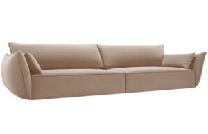 Micadoni Sametová pohovka Kaelle 248 cm