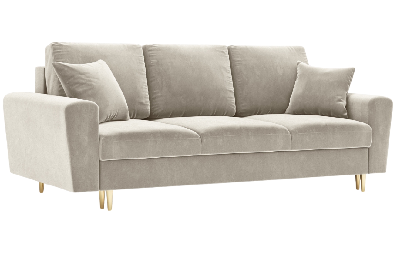 Cosmopolitan Design Sametová rozkládací pohovka Kyoto 235 cm