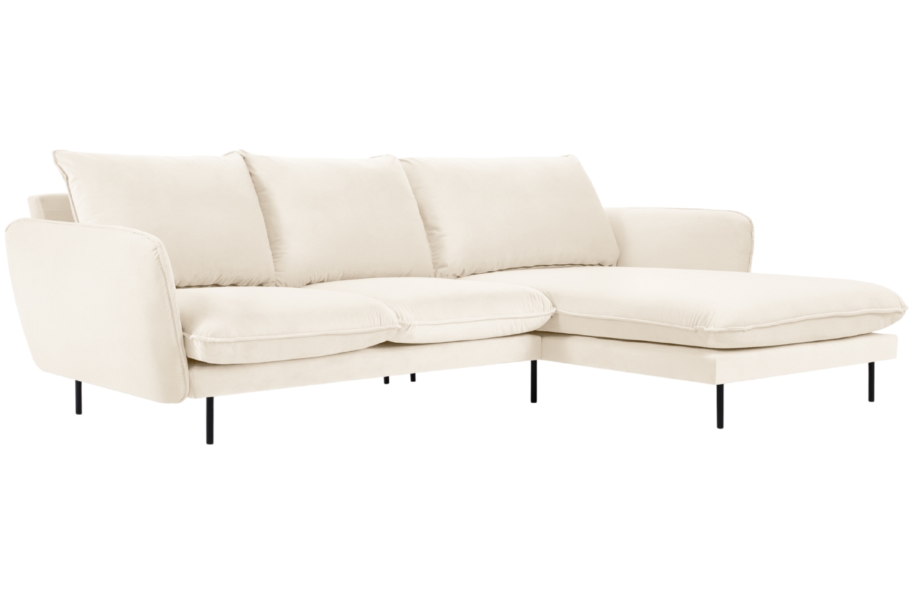 Cosmopolitan Design Sametová rohová pohovka Vienna 255 cm
