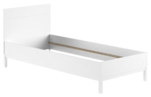 Bílá dřevěná postel Vipack Eva 90 x 200 cm