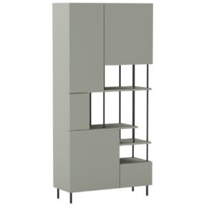 Marckeric Zelená lakovaná knihovna Perla 175 x 84 cm