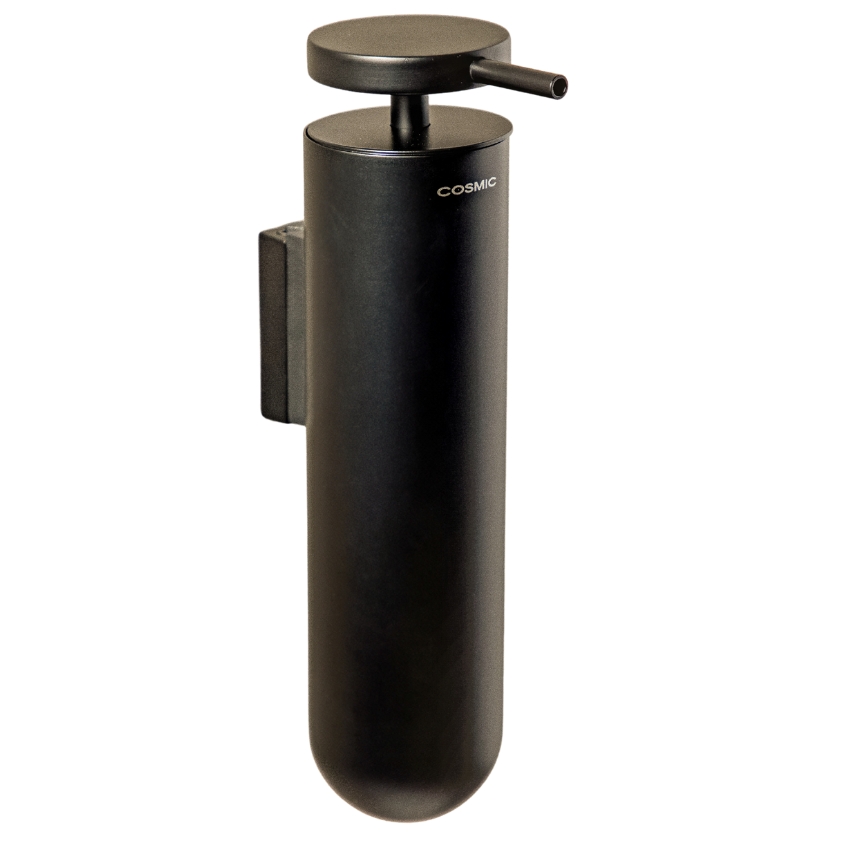 Cosmic Černý kovový nástěnný dávkovač mýdla Geyser