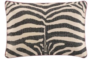 Jotex Béžovo-černý bavlněný povlak na polštář ZORA 40 x 60 cm
