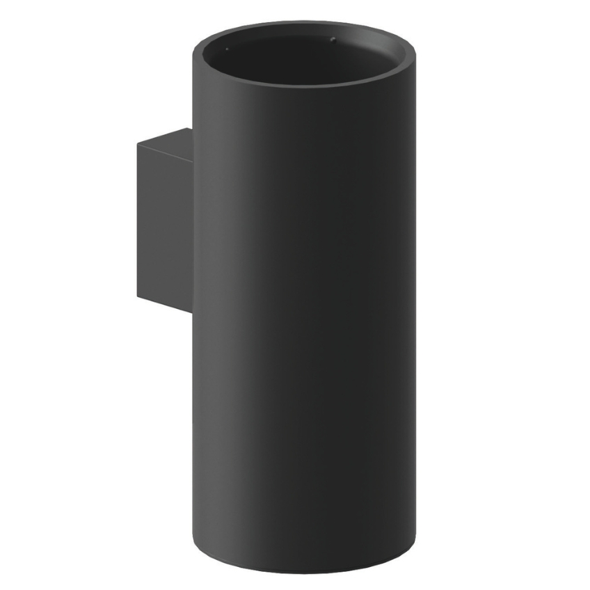 Cosmic Černý kovový nástěnný stojan na zubní kartáčky Architect SP