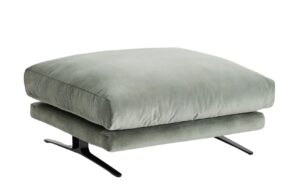 Kave Home Zelená sametová podnožka Veliro 90 x 85 cm