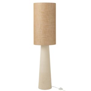 J-line Bílá stojací lampa Ava 140 cm