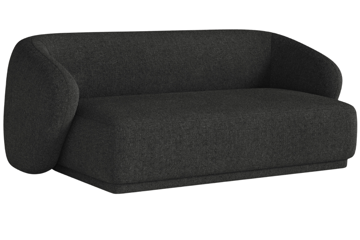 Maison Heritage Antracitově šedá čalouněná dvoumístná pohovka Jane 180 cm