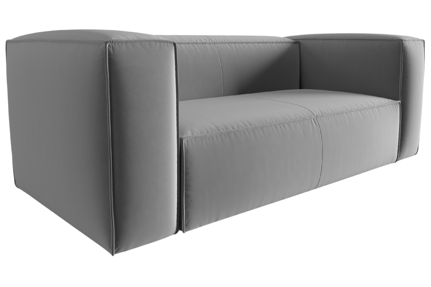 Cosmopolitan Design Šedá sametová dvoumístná pohovka Mackay 150 cm