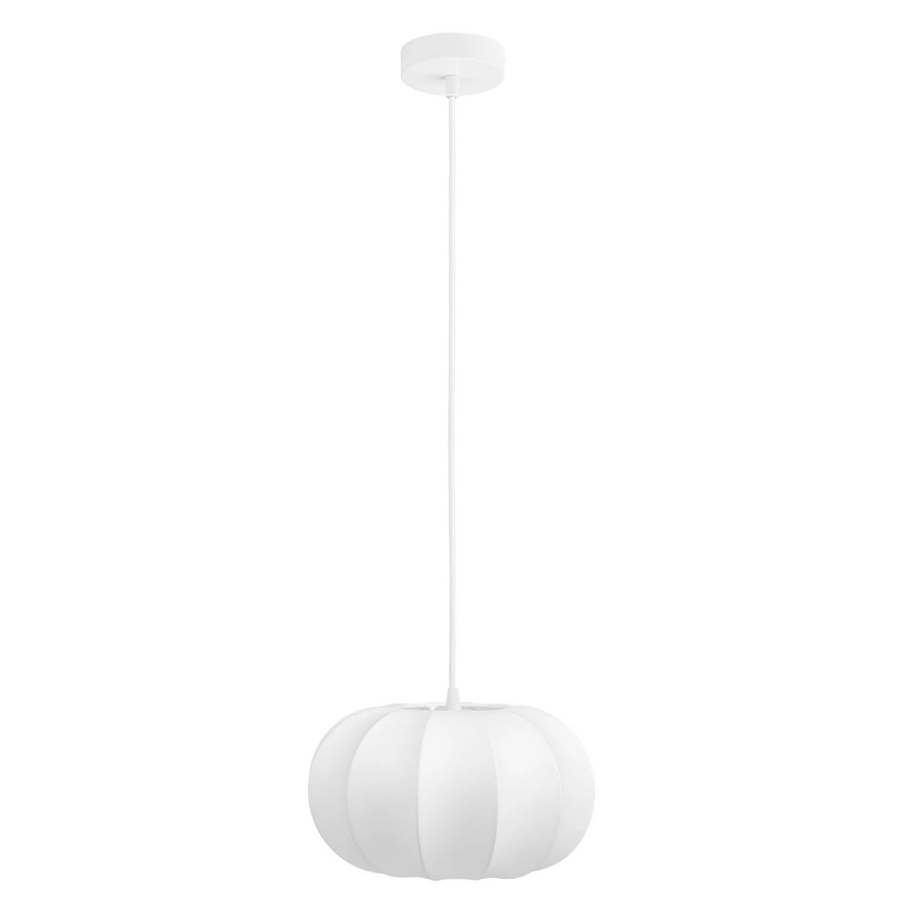 Nordic Living Bílé závěsné světlo Coven 28 cm