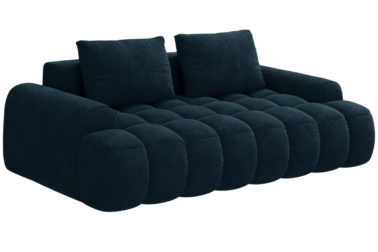 Cosmopolitan Design Tmavě modrá sametová trojmístná pohovka Linz 200 cm