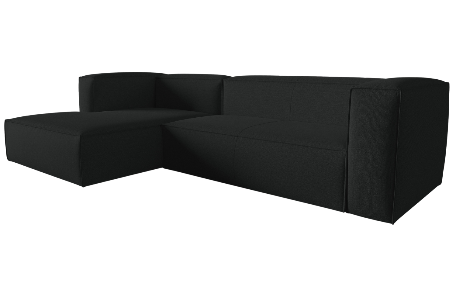 Cosmopolitan Design Antracitově šedá rohová pohovka Mackay 282 cm