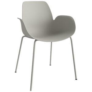 Bolia Šedá plastová jídelní židle Seed