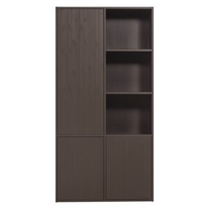 WOOOD Hnědá dřevěná modulární skříň Meggy 215 x 108 cm