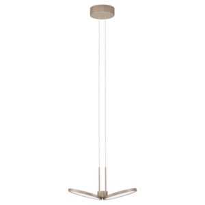 Béžové závěsné LED světlo Nova Luce Vea 33 cm