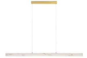 Nova Luce Bílé závěsné LED světlo Vaster 120 cm se zlatým zavěšením