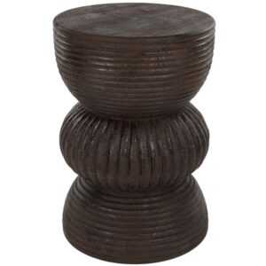 Housecraft Living Hnědý dřevěný odkládací stolek Santo ø 30 cm